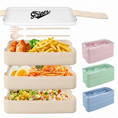 Custom Wheat Straw Bento Box Set
