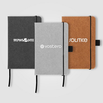 Carson 3.5" x 5.5" Recycled PU Leather Notebook - Silkscreen