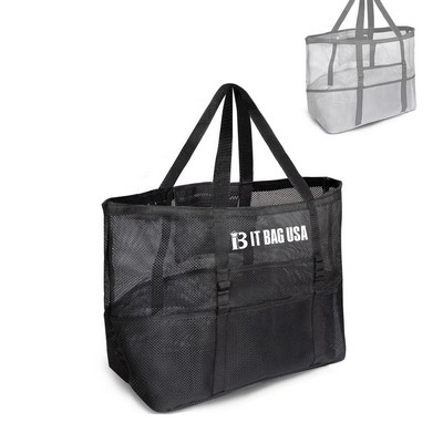Large Capacity Mesh Beach Tote Bag