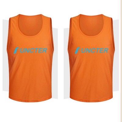 Mesh Soccer Basketball Jersey Team Practice Vests for Teen/Adult-M