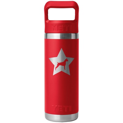 YETI® Rambler® 18 Oz Bottle With Color-Matched Straw Cap