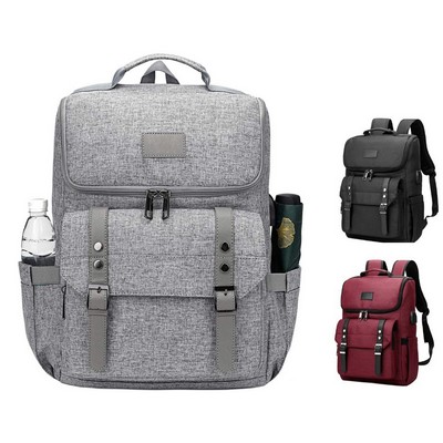 Oxford Travel Laptop Backpack with USB Charging Port