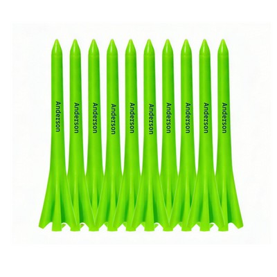 10 Premium Prong Golf Plastic Tees 2-3/4''
