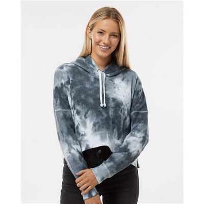 J. America® Women's Crop Hooded Sweatshirt