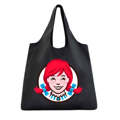 Foldable Polyester Tote Bag with Heat transfer Print