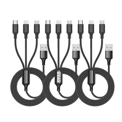 3" 1 Nylon USB Charging Cord