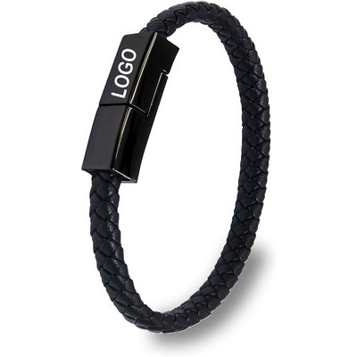 Leather Bracelet Charger USB Charging Cable Braided Cords