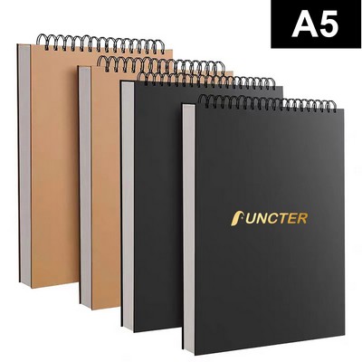 A5 Sketch Book 60 Sheets Sketch Pad Top Spiral Bound Drawing Book For Kids And Adults