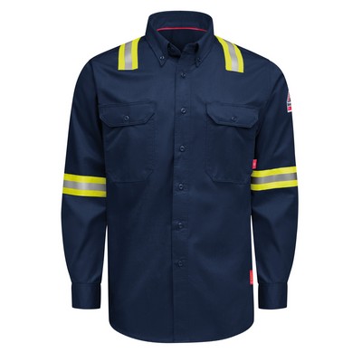 Bulwark® iQ Series® Men s Enhanced-Vis Midweight Comfort Woven Shirt