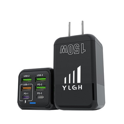 High Power 3 USB-A w/ 3 USB-C Wall Charger