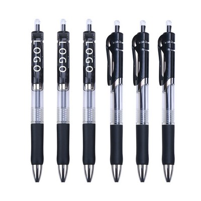 Retractable 0.5mm Gel Ink Pen with Black Ink