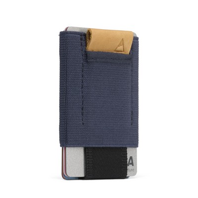 Wallet - Navy - Leather Tab (V2)