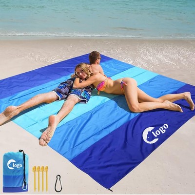 79 X 83" Beach Blanket Waterproof Sandproof Beach Mat