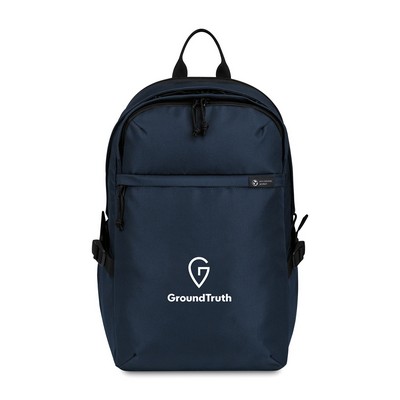 Renew Recycled rPET Computer Backpack - AWARE™ - Navy