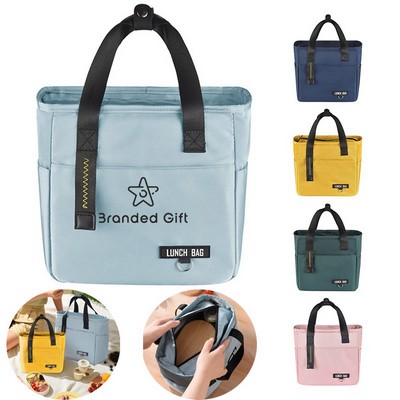 Minimalist Lunch Bag with Front Pockets