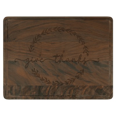Walnut Cutting Board with Drip Ring, 11 1/2" x 8 3/4"