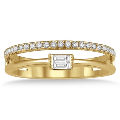 Jilco Inc Gold Diamond Ring - Size 7