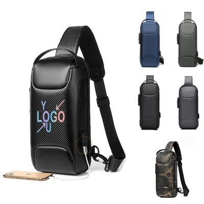 USB Charging Anti-Theft Sling Bag