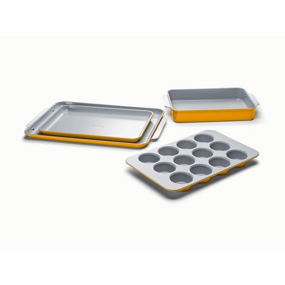 Caraway 5Pc Non-Toxic Nonstick Ceramic Bakeware Set - Marigold