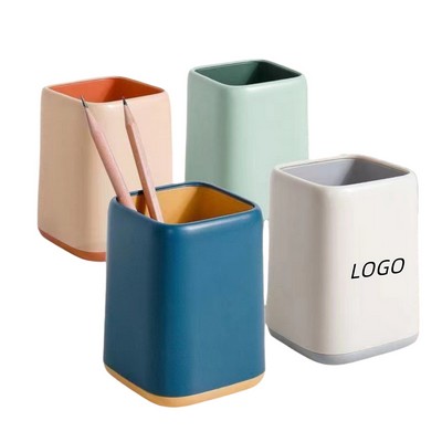 Large-Capacity Plastic Pen Holder