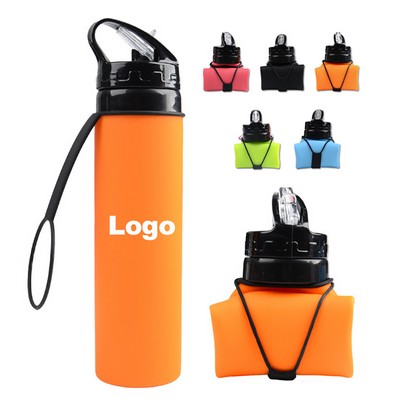20oz Folding Silicone Water Bottles