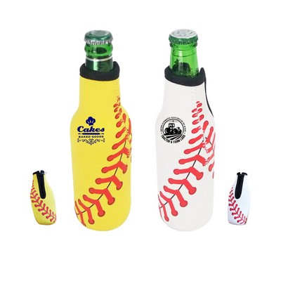 Neoprene Baseball Beer Sleeve
