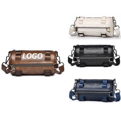 Vintage Waterproof Leather Crossbody Bag For Men