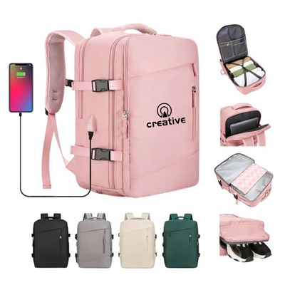 Travel Backpack With USB Charging Port