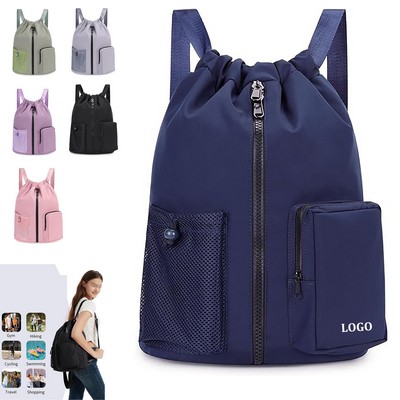 Water Resistant Drawstring Backpack