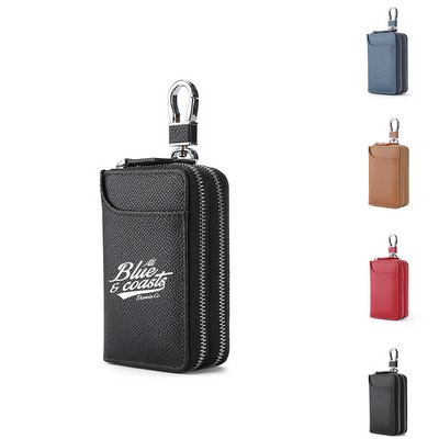 Leather Double Zip Wallet