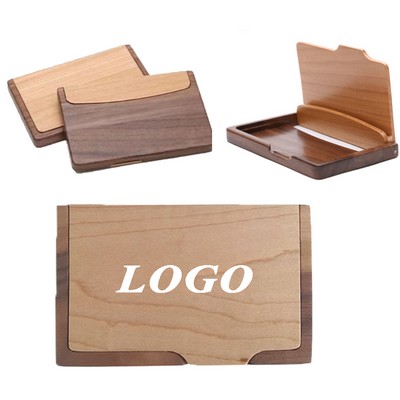 Walnut/Maple Business Card Holder