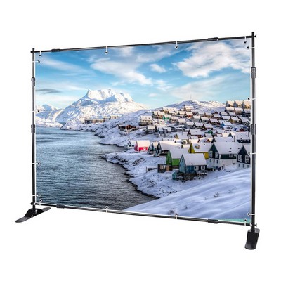 10' Adjustable Frame Banner Company Celebration Backdrop Wall Kit Backwall Adjustable Banner Stand