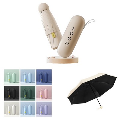 Mini Travel Umbrella Purse with Case