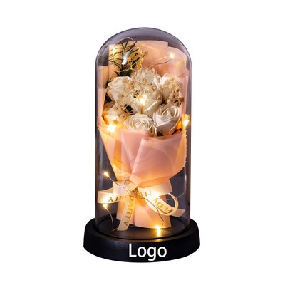 Light Up Rose Bouquet Preserved Flowers For Her