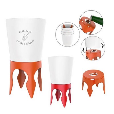 Detachable Plastic Beach Cup Holder With Bottle Opener
