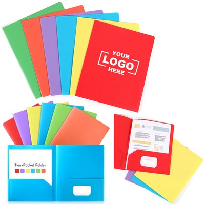 Letter Size Two Pocket PP File Folders