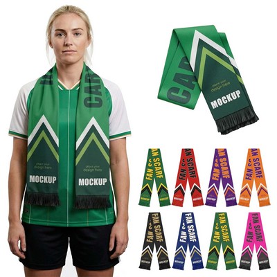 Soccer & Rugby Various Scarf w/ Fringe
