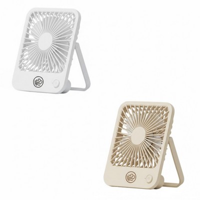 Ultra-Thin 2000mAh USB Rechargeable Portable Desktop Fan