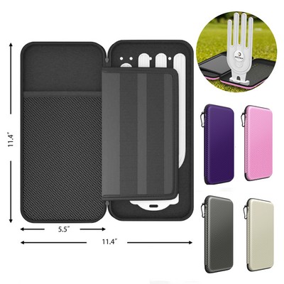 Golf Accessories Box with Integrated Gloves Holder