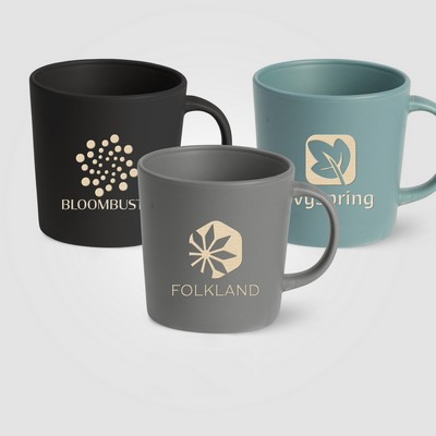 Milano - 12 oz. Matte Glazed Ceramic Mug - Laser