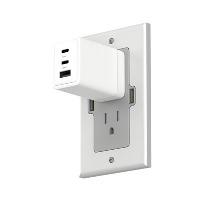 Phonesuit Novo GaN USB-C/C/A Wall Charger - 65W PD