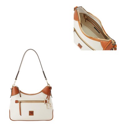 Dooney & Bourke White Pebble Grain Hobo Bag