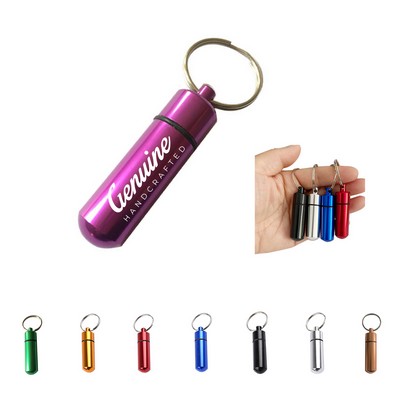 Pill Box Keychain