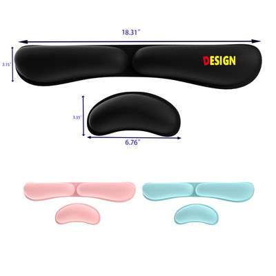 Mouse and Keyboard Wrist Rest Set