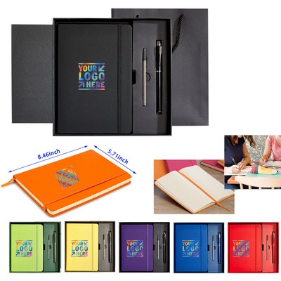 Pu Cover Lined Page Note Book Set