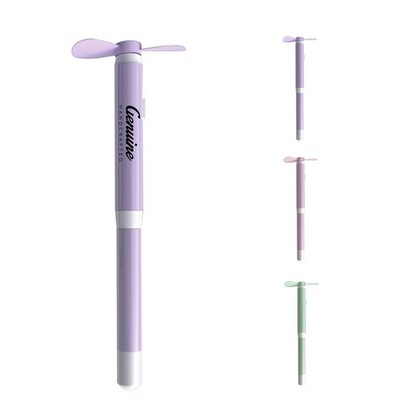 Metal Ballpoint Pen with Mini Fan