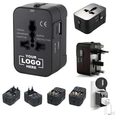 Travel Adapter with USB-C