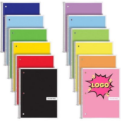 College Ruled Paper Spiral Notebook with Custom Cover