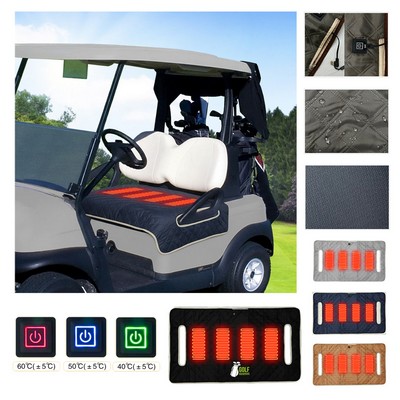 Heated Golf Cart Seat Cover with Non-Slip Bottom