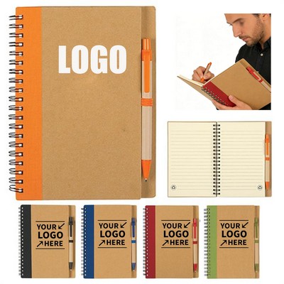 Custom Spiral Notebook With Pen